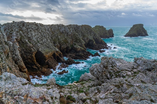 the coast of the atlantic ocean in Brittany