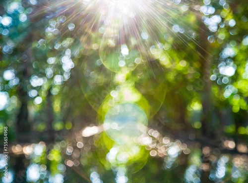 Blur natural and light background in the park