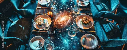 Blockchain in haute cuisine where fine dining meets digital innovation photo