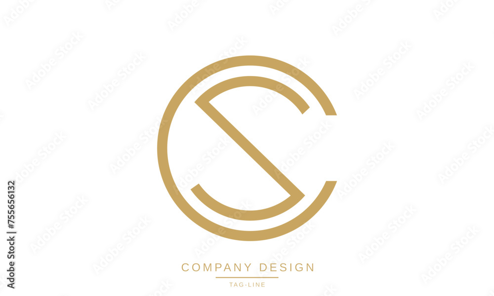 CS, SC Abstract Letters Logo Monogram Design Icon CS, SC Abstract Letters Logo Monogram Design Icon