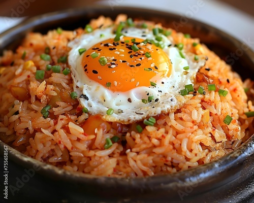 Kimchi fried rice kimchi bokkeumbap photo