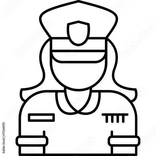 Policewoman Icon
