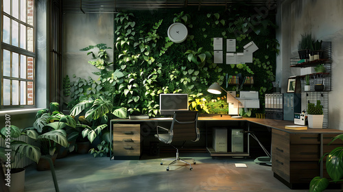 Green office introduces nature into the work room