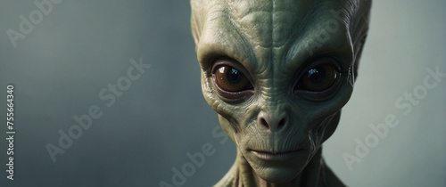 Close Up of Alien Looking at Camera photo