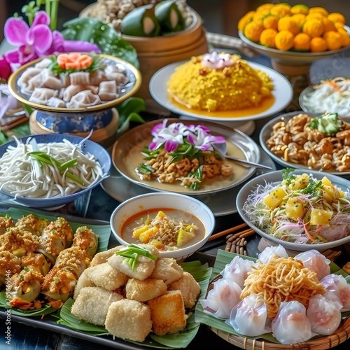 Songkran festival food celebratory dishes