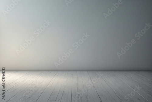 Empty Room With Wooden Floor and White Walls