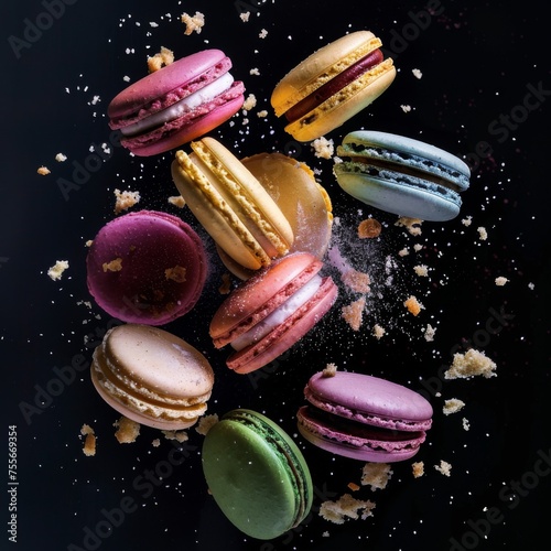 Wallpaper Mural Delicious Macarons Torontodigital.ca