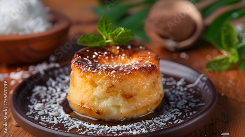 Greek Style Sweet iPhone Wallpaper A Warm Ambiance Coconut Dessert photo