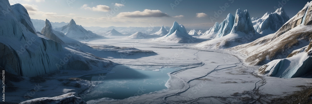 Obraz premium Snow-Covered Mountains