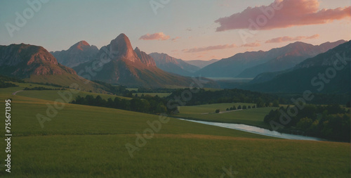 Valley and Mountain Range