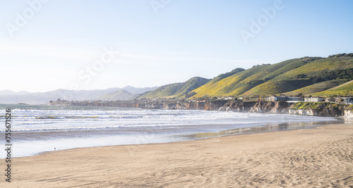 Pismo beach coastline