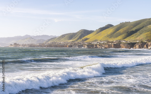 Pismo beach coastline