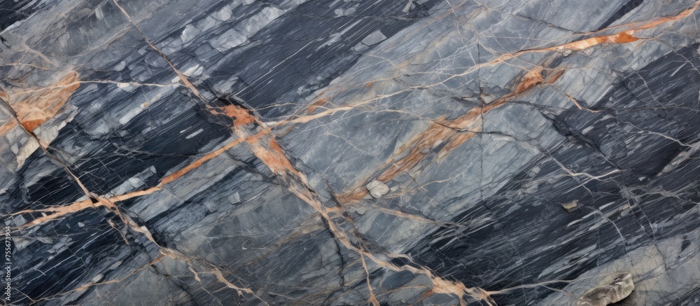 A detailed view of a smooth, shiny black marble surface, showcasing its unique veining and texture under the light. The surface reflects a sleek and polished appearance. A detailed view of a smooth, shiny black marble surface, showcasing its unique veining and texture under the light. The surface reflects a sleek and polished appearance.