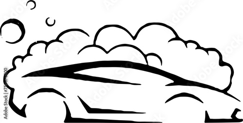 logo of car wash - illustration car wash
