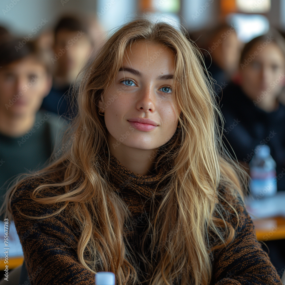 student education class lecture university college school classroom study woman group learning young lesson studying man female sitting classmate learn generative ai technology student education class lecture university college school classroom study woman group learning young lesson studying man female sitting classmate learn generative ai technology