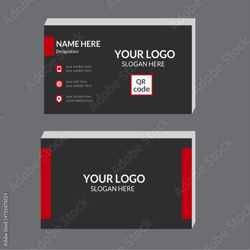 creative and clean double sided corporate business card template