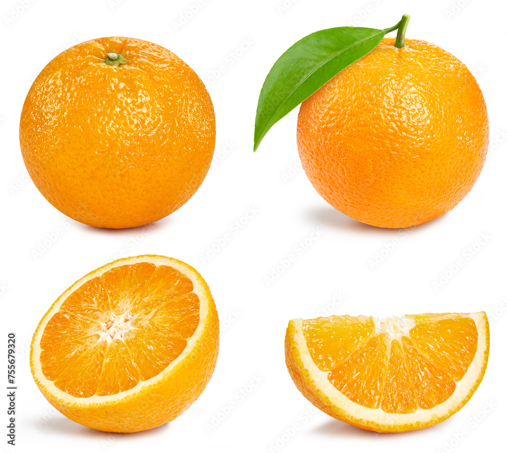 Fresh organic orange isolated Fresh organic orange isolated