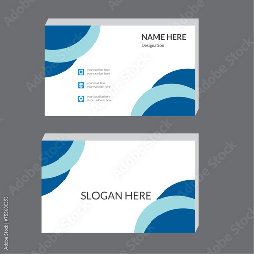 creative and clean double sided corporate business card template