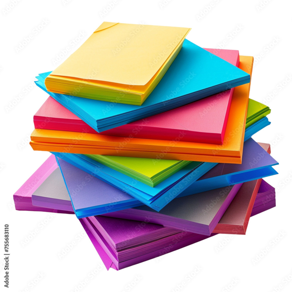 stack of colorful sticky notes on transparent background stack of colorful sticky notes on transparent background