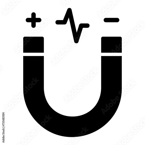 magnetism glyph icon