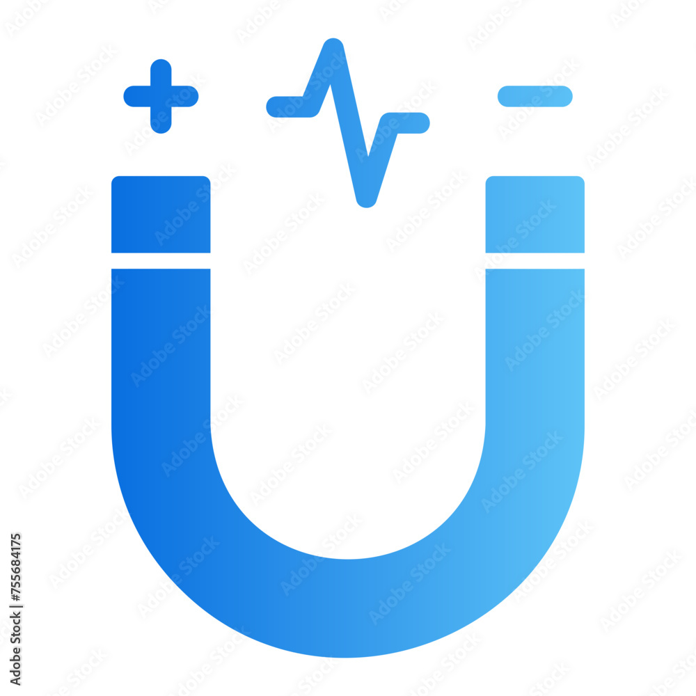 magnetism gradient icon