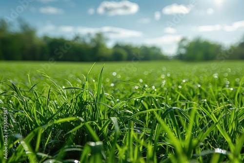 wind mild in the grass field landscape professional photography