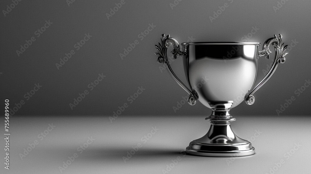 A championship cup in dazzling chrome A championship cup in dazzling chrome