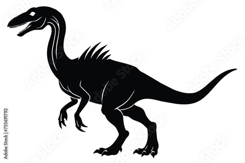 Silhouette Dinosaur Vector Illustration Design  © VarotChondra