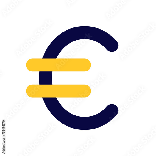 3d euro symbol