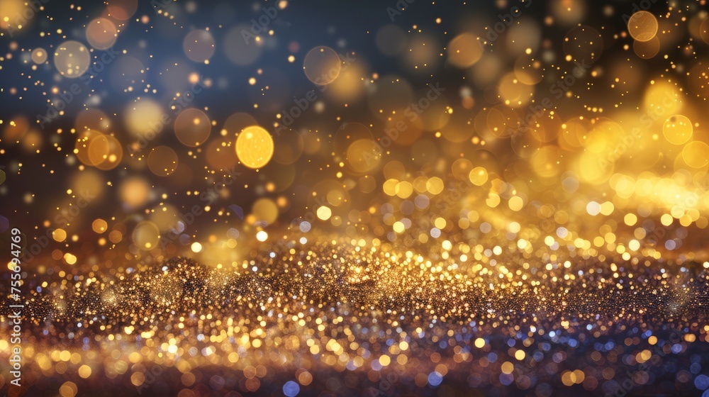 glitter lights grunge background, gold glitter defocused abstract Twinkly Lights Background