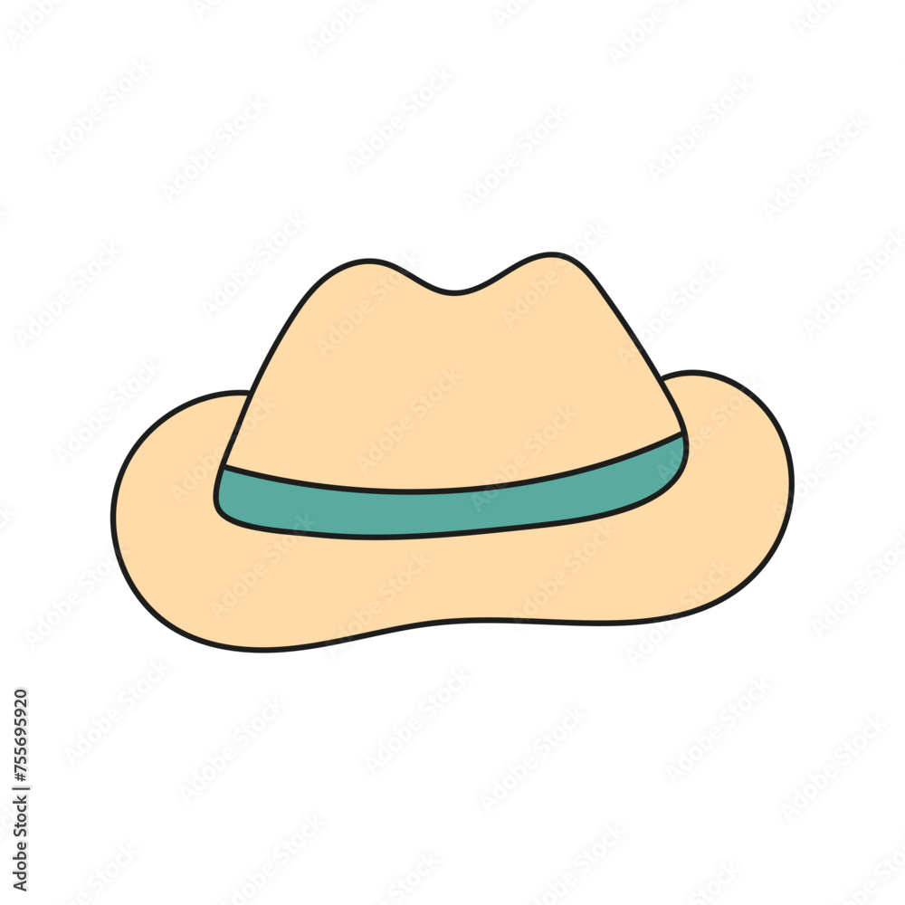 Hat. Vector illustration in doodle style Hat. Vector illustration in doodle style