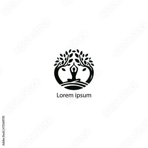 yoga logo with white background