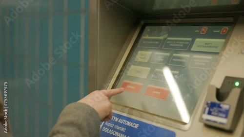 Undergroud ticket machine photo