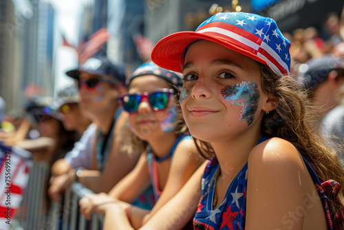 People celebrating 4th of july, America's Independence Day © Rieth