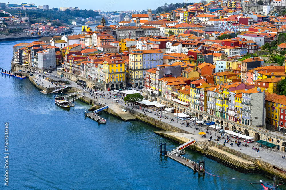 Cityscape in Ribeira District, Porto, Portugal