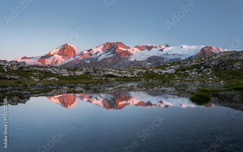 La Meije vom Plateau d'Emparis, Rhones Alpes, Hautes-Alpes, Frankreich