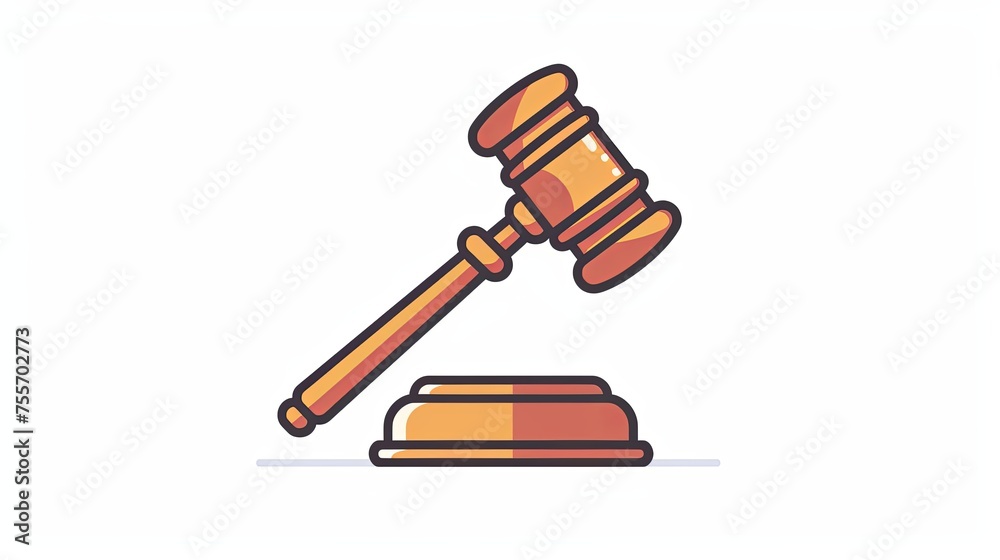 justice gavel and book on white background justice gavel and book on white background