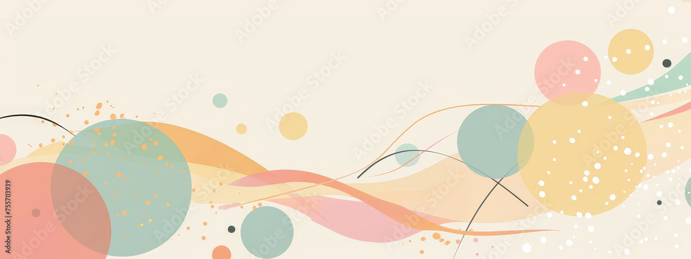 A colorful swirl of circles on a white background A colorful swirl of circles on a white background