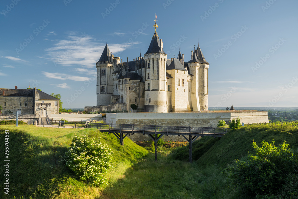 Obraz premium Chateau de Saumur, Val de la Loire, Frankreich