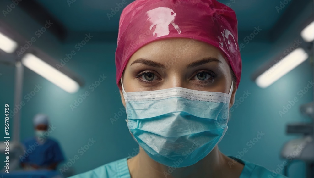 nurse in mask