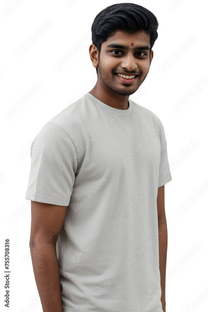 Young Indian man wearing casual clothes, smiling and looking at the camera, isolated, transparent background, no background. PNG. Young Indian man wearing casual clothes, smiling and looking at the camera, isolated, transparent background, no background. PNG.