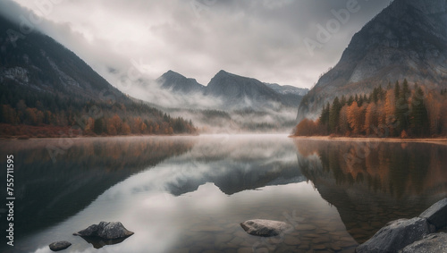 Foggy Mountain Lake