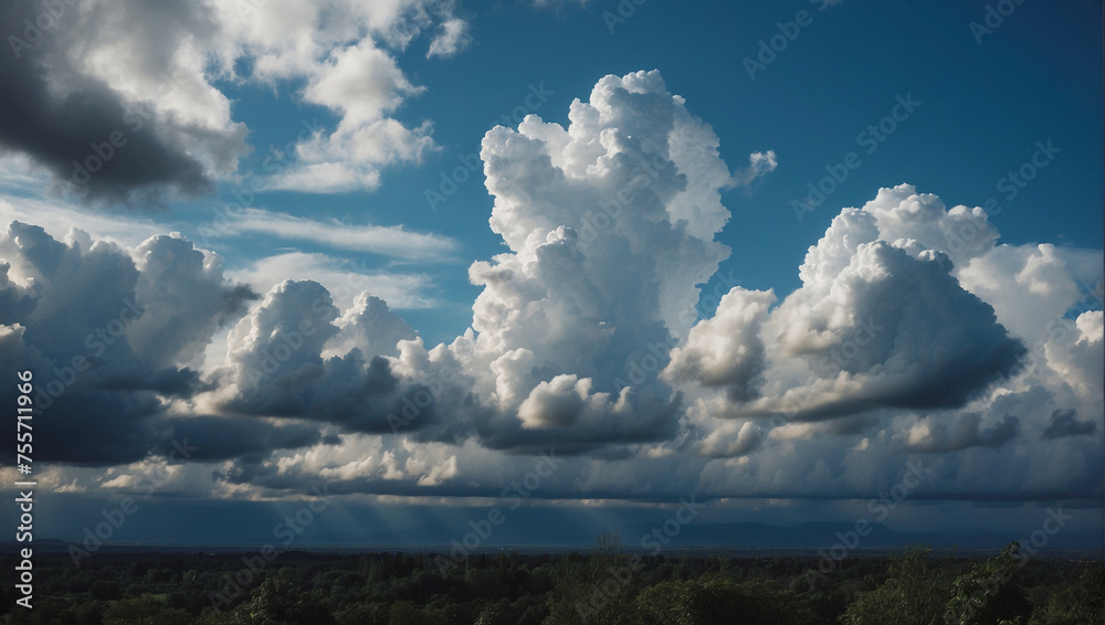 Blue Sky Filled With White Clouds Blue Sky Filled With White Clouds