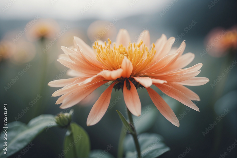 Fototapeta premium Close Up of a Flower With Blurry Background