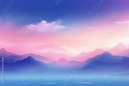 Serene gradient backgrounds inviting viewers to immerse themselves in a world of tranquility and peace.