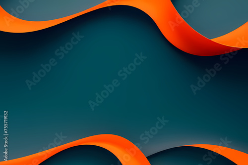 Vector abstract orange wave background with liquid and shapes on fluid gradient with gradient and light effects. Shiny color effects.