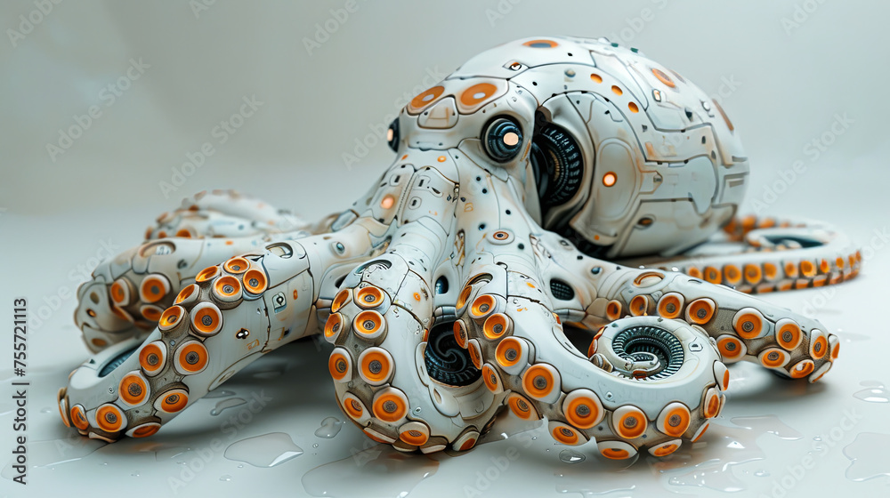 Equipped with precise sensors and AI, the robotic octopus interacts with marine animals, a breakthrough in cybernetic wildlife research.