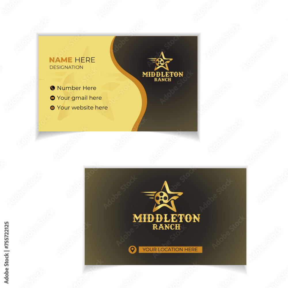 Uniqe and modern business card design.