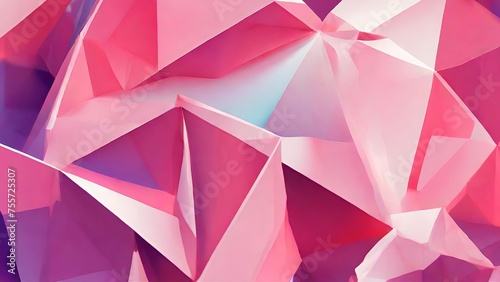 Illustration of graphic Vector abstract geometric 3d facet shape isolated. Use for banners  web  brochure  poster  etc. Low poly modern style background 