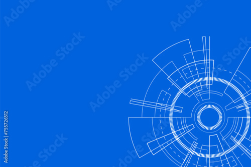 Sci fi futuristic user interface, HUD, Technology abstract background , Vector illustration.